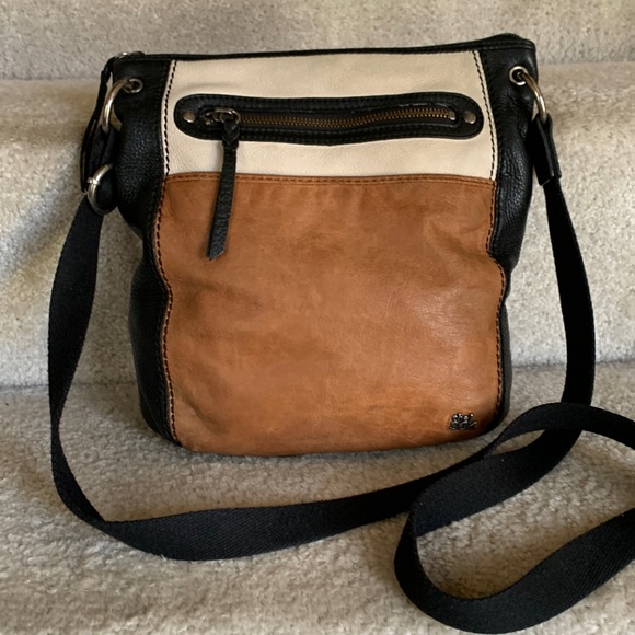 The Sak Bags The Sak Black Ivory And Tan Laurel Pebble Leather